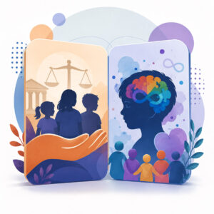 Pack 2 Cursos: Victimización, Trauma y Acceso a la Justicia de Niños, Niñas y Adolescentes como Sujetos de Derecho y Neurodivergencia, vulnerabilidad y vulneraciones